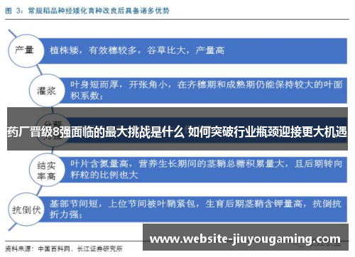 药厂晋级8强面临的最大挑战是什么 如何突破行业瓶颈迎接更大机遇